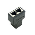 RJ45 Port Network Cable Splitter Extender Plug Adapter Split Into Two Splitter Podazz. 