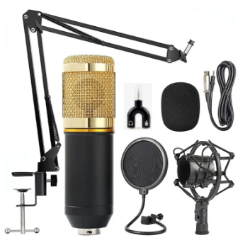 Bm-800 Pro Condenser Microphone Mic Studio Sound Recording With Stand