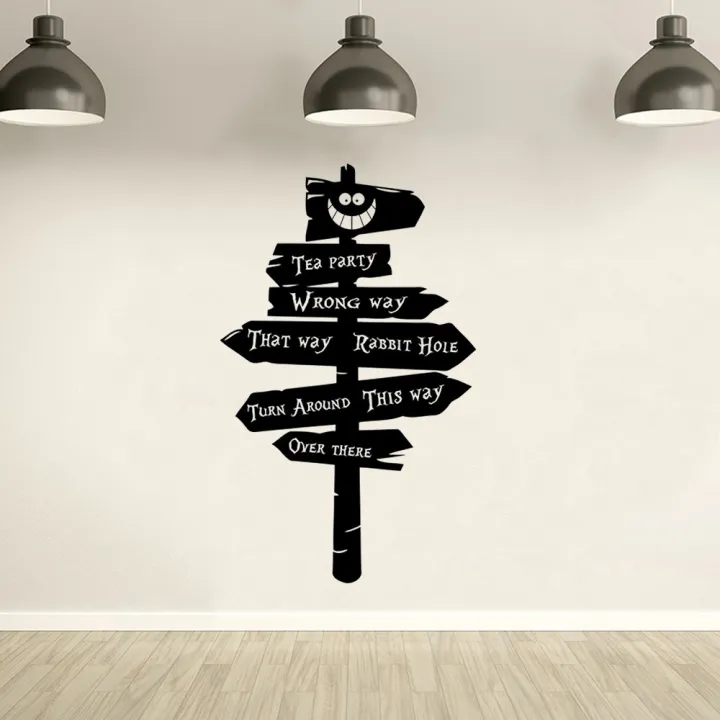 NEW%20bedroom%20wonderland%20sleepwalking%20alice%20road%20signs%20wall%20stickers%20decoration%20tea%20party%20gifts%20rabbit%20hole%20vinyl%20stickers%20bedroom%20quote%20kids%20room%20decoration%20-%20Image%204