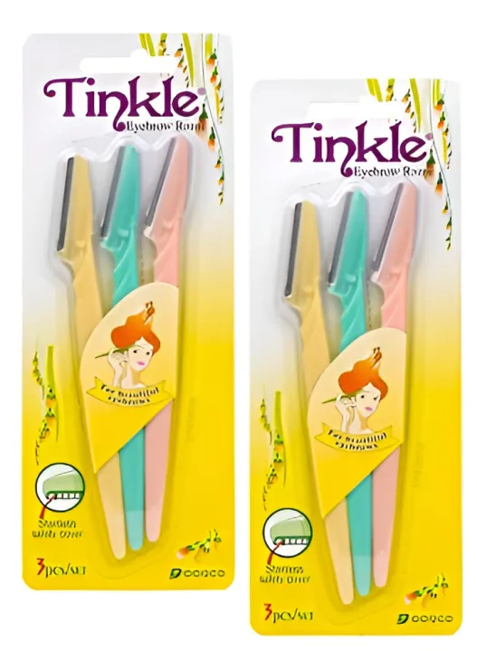 Twinkle Ravors Tinkle Face & Eyebrow Stainless Razors (triplet | Daraz.com.np