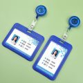 Solid Retractable Card cover Gift ID Card Holder Multicolor Business Credit Card Holders Badge Holder Plastic Card Cover Sleeve with Clip Hospital. 