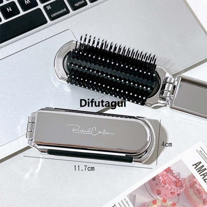 Difutagui%20Mirror%20Scalp%20Square%20Set%20Mirror%20Comb%202%20Portable%20Mini%20Inch%20Bow%20Massage%20Original%20Comb%20With%20Cute%20Pocket%20Mirror%20Airbag%20Hairbrush%20Makeup%20Tool%20-%20Image%203