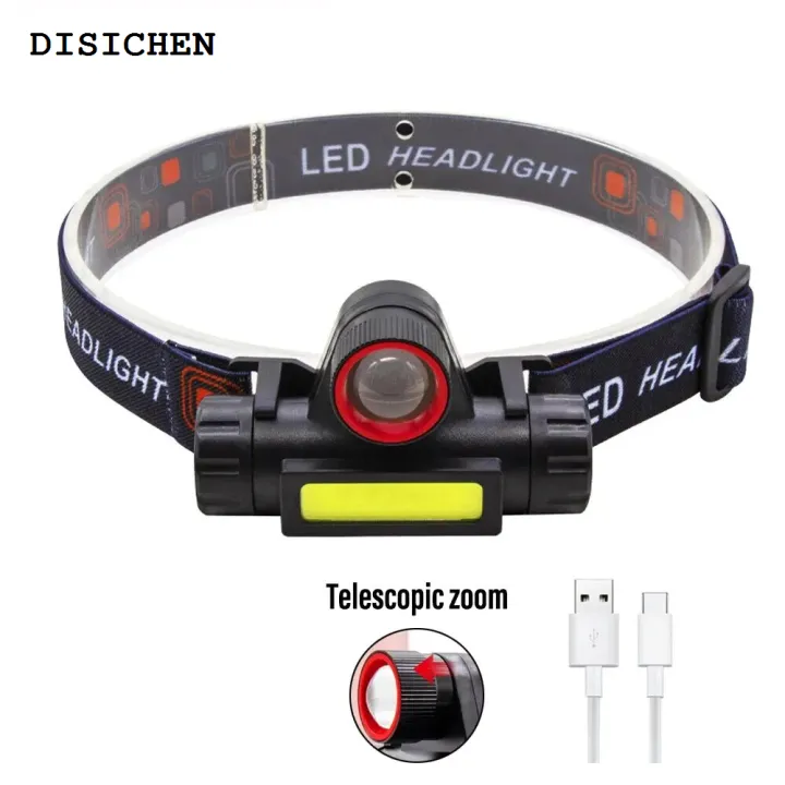 DISICHEN%20%E3%80%902025%20Version%E3%80%91%20Rechargeable%20Fishing%20LED%20Headlamp%20Camping%20Headlight%20XPE%20COB%20Work%20Light%202%20Lighting%20Modes%20With%20Tail%20Magnet%20Detachable%20-%20Image%202