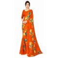 Printed Saree for Women Fashionable Design Geogette Saree. 