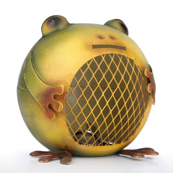 Tooarts Frog Coin Bank Animal Piggy Bank Iron Piggy Bank Bedroom Decor