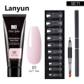 Lanyun Nail Gel Set 6W LED Lamp Full Manicure Set Quick Extension Nail Kit Gel Building Polygels Set For Nail Polish Tool Kit. 