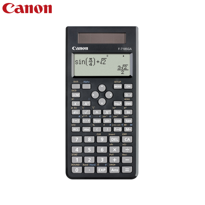 Canon F-718SGA Black Scientific Calculator, 264 Scientific and Statistical Functions