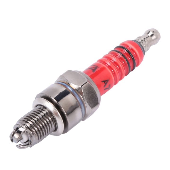 fasdaga%20Pack%20of%204%20Racing%203%20Electrode%20Spark%20Plug%20A7tc%20for%2050cc%20110cc%20125cc%20150cc%20Atv%20Scooter%20Dirt%20Bike%20Go%20Kart%20-%20Image%204