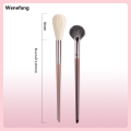 Wenefang OVW 2PCS Goat Hair Flame Shape Highlight Brush Soft Professional Facial Fan Makeup Brushes Set Beauty Cosmetics Tool Maquiagem. 