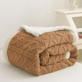 2-in-1 Sherpa Throw Blanket Plus Blanket Cover - Fuzzy Soft Cozy Blanket for Couch Sofa, Fleece Thick Warm Blanket for Bed in All Seasons. 