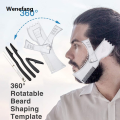 Wenefang Beard Shaper Kit - Complete Shaping Styling Tool - Adjustable Sales promotion Shaper, Razors, Barber Pencil - Beard Stencil Guide Template. 