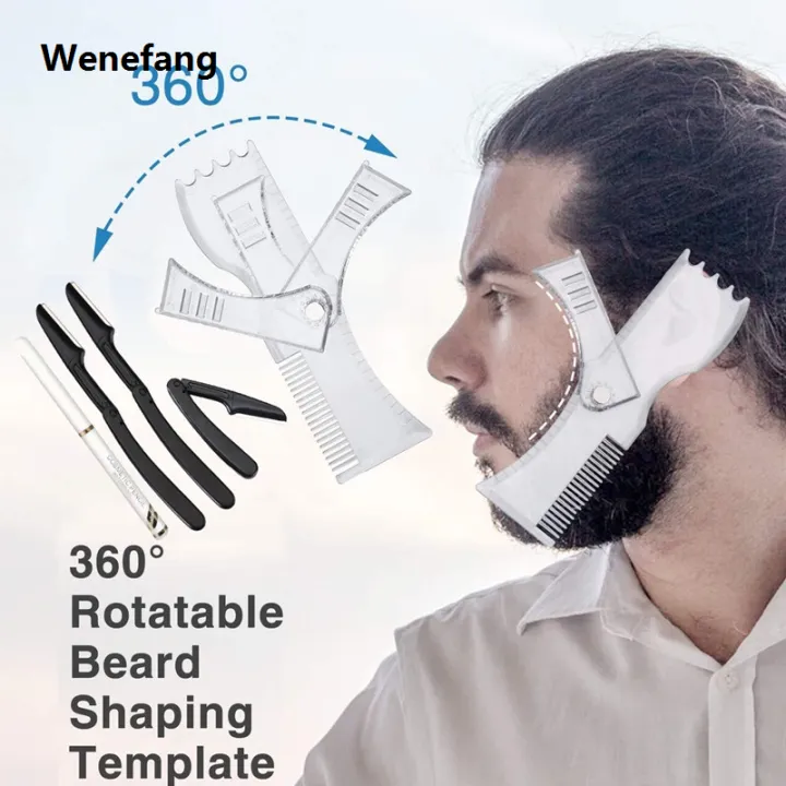 Wenefang%20Beard%20Shaper%20Kit%20-%20Complete%20Shaping%20Styling%20Tool%20-%20Adjustable%20Sales%20promotion%20Shaper,%20Razors,%20Barber%20Pencil%20-%20Beard%20Stencil%20Guide%20Template%20-%20Image%205
