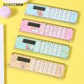 DISICHEN Profesional 2 in 1 15cm Ruler Calculator 8-Digits Electronic Calculator Pocket Mini Stationery Math Toys School Multi-functional Calculator. 