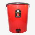 Red Colour Plastic Portable Dustbin. 