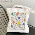Shopping Bag For Women Beagle Dog Yoga Printed Kawaii Bag Harajuku Shopping Canvas Shopping Bag Girl Handbag Tote Shoulder Handbag J4EE. 