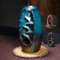 Backflow Incense Waterfall Burner Mountain River Handicraft Incense Holder Smoke Fountain Incense Indoor Incense Cone Burner. 