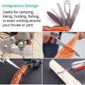 16 In 1 Safety Hammer Emergency Axe Stainless Steel Multifunctional Demolition Tool Axe Outdoor Fire Escape Hammer. 