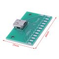 Diy 24Pin Usb-C Usb 3.1 Type C Female Socket Connector Smt Type With Pc Board. 