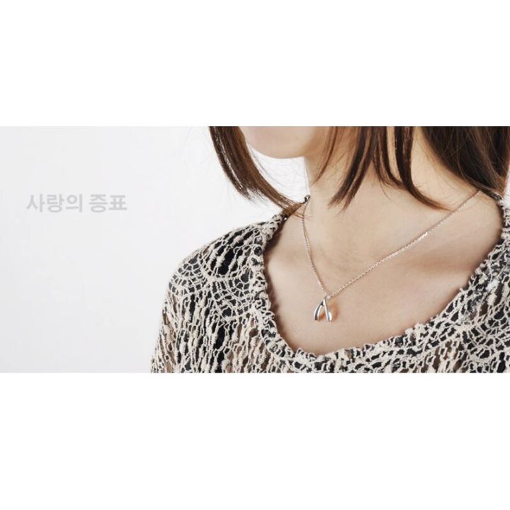 Poputton%20Fashion%20Kpop%20Wishbone%20Pendant%20Necklace%20Women%20Dogeared%20Wish%20Silver%20Plated%20Chain%20Necklace%20Collier%20Femme%202023%20Jewelry%20-%20Image%206