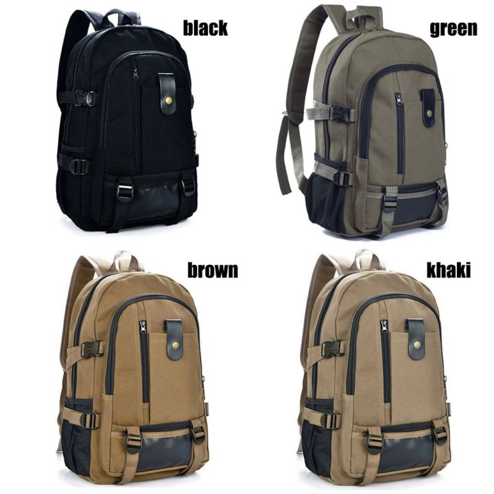 Vintage%20Camping%20Bag%20Canvas%20Backpack%20Laptop%20Bag%20Schoolbag%20Rucksack%20-%20Image%203