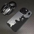 Winnie Bear Black White Cats Phone Case Compatible for IPhone 15 11 12 13 14 7 8 Pro Max XR X XS Max Soft Shockproof Cover. 