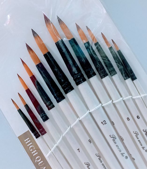 Artist%20%20Range%20Round%20Paint%20%20Nylon%20Fiber%20Brush%20For%20Acrylics%20And%20Oil%20Set%20Of%2012%20Pcs%20-%20Image%202