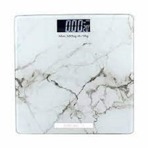EURECARE Marble Design Personal Digital Weighing Scale LCD Display