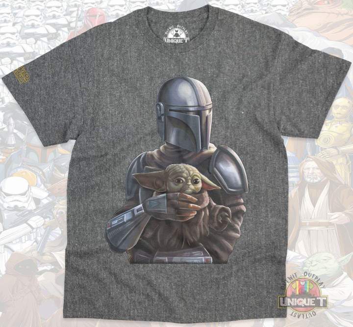 T-shirt%20Star%20Wars%20T-shirt%20Daman%20Yumando%20Star%20Wars%20Mandalorian%20T-shirt%20Baby%20Daron%20cotton%20-%20Image%202