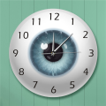 FORIDE 2X the Eye Eyeball with Beauty Contact Pupil Core Sight View Ophthalmology Mute Wall Clock Optical Store Wall Watch. 