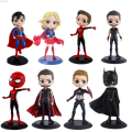 Uonevic Comic peripherals, toy models, ornaments, moving Batman, Spider-Man, 8-17.5 2025 New heads, Avengers, popular Q version of the big cm character Superman. 