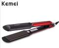 Kemei KM-531 Red/Black Flat Iron Hair Straightener. 