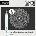 Brustro White Gel Pen Pack of - 3. Tip Size - 1 mm. 