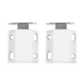 2X White Push to Open Magnetic Door Drawer Cabinet Catch Touch Latch. 