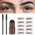 In 1 Eyebrow Stamp Kit Brow Powder for Hairline Contour Waterproof. 