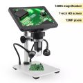 LCD 7 inch Digital Microscope HD USB Microscope with Wired Remote 1200X Magnification Handheld Microscope with Video Recorder. 