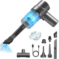 Handheld Vacuum Cordless Gray ABS 6000PA Powerful Car Vacuum Cleaner for Home,Pet Hair,Car. 