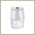 SptrryUSB Electric Garlic Chopper 250ML Portable Wireless Food Chopper, Small Food Processor for Chopping Garlic Ginger-White. 