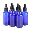 Difutagui 1 Pc 5ml 10ml 15ml 20ml 30ml 50ml 100ml Blue Glass Dropper Bottles 2025 New with Glass Pipettes for Essential Oils Cosmetic Container. 