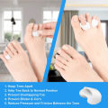 2pcs Toe Separators Correct Bunion Feet Orthopedic Finger Toe Separator Correction Pad for Women Men Pedicure Foot Care Tools. 