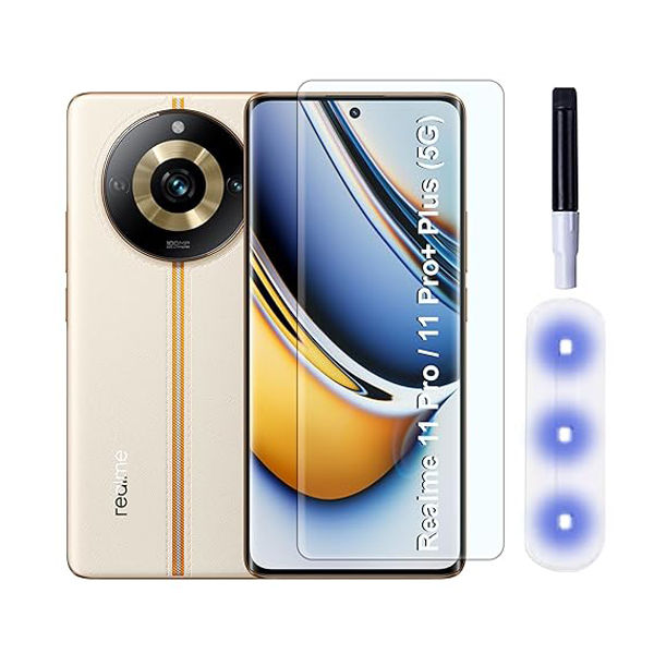 Realme 11 Pro/Realme 11 Pro+ Plus (5G) UV Tempered Glass | Screen Protector Full HD Quality UV Tempered Glass Edge to Edge Screen Coverage