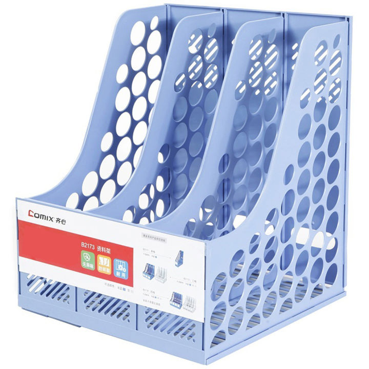 Comix%20B2173%20Office%20Desktop%20Plastic%20Magazine%20File%20Literature%20Holders%20Organizer%20Labels%203%20Compartment%20By%20Mitrata%20-%20Image%202