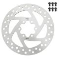 Durable Stainless Steel Electric Scooter Brake Disk 140mm 6 Screws Brake Rotor Pad Rounded 6 Hole Brake Disc for KUGOO Road Bike. 
