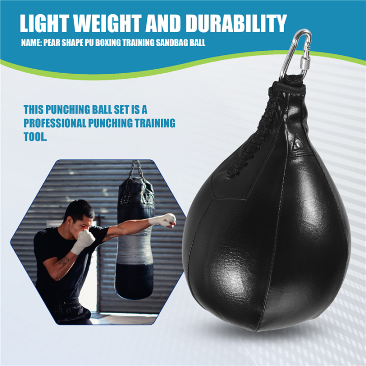 FORIDE%20Professional%20Sandbags%20Punch%20Bag%20Speedbag%20Training%20Speed%20Ball%20Fitness%20Boxing%20Speed%20Bag%20Accessory,Black%20-%20Image%205