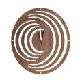 Brown Optical Illusion Analog Wall Clock. 