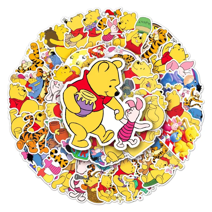 Artsy%20Home%2025/50%20Pcs%20Winnie%20The%20Pooh%20Stickers%20for%20Laptops%20Cellphone%20Guitar%20-%20Image%203