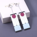 Original Jewelry, Kos, Long Hanafuda, Props, Anime Blade, Acrylic, Fashion, Tanjiro, Earrings, Demon Slayer, Cosplay, Drop, Ms. Bryn, Girl. 