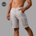 Wraon Light Grey Solid Premium Cotton Box Half Pant For Men - Fashion | Half Pants For Men | Men's Wear | Cotton Pants |. 