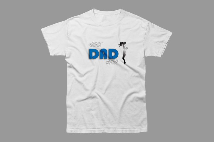 Best%20Dad%20Ever%20Printed%20White%20Cotton%20T-Shirt%20%E2%80%93%20Father%E2%80%99s%20Day%20Gift%20-%20Image%202
