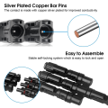2 Pair Solar Male and Female MMMF+FFFM, 3 to 1 Branch Connectors IP67 Branch Connectors. 