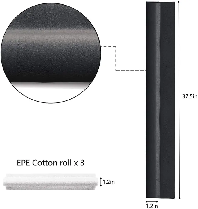 94cm%20Door%20Bottom%20Sealing%20Strip%20Self-adhesive%20Weatherstrip%20Under%20Door%20Draft%20Stopper%20Windproof%20Dust-Proof%20PU%20Seal%20Acoustic%20Foam%20-%20Image%203